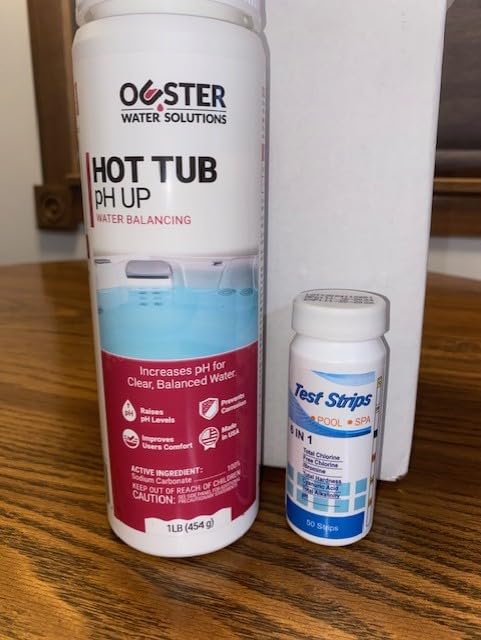 Bio Ouster Hot Tub Water Balancing Kit - Spa pH Up, pH Down, Alkalinity Increaser, Calcium Hardness Increaser & Test Strips - Spa Chemicals Starter Kit for Inflatable & Acrylic Hot Tubs - Made in USA customer photo 1