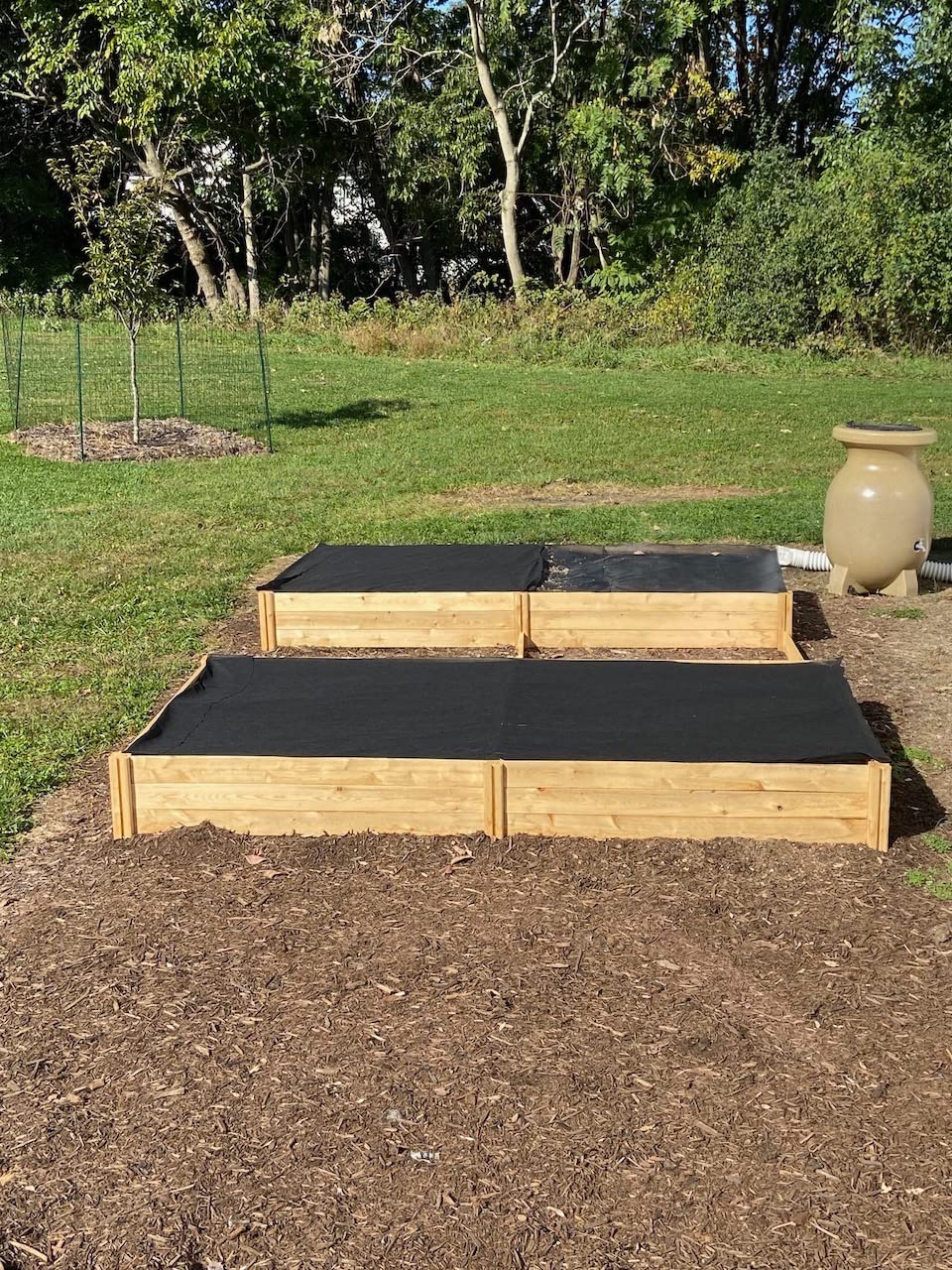 Greenes Fence Premium Cedar Raised Garden Bed with CritterGuard Fence System, 4' x 8' x 10.5