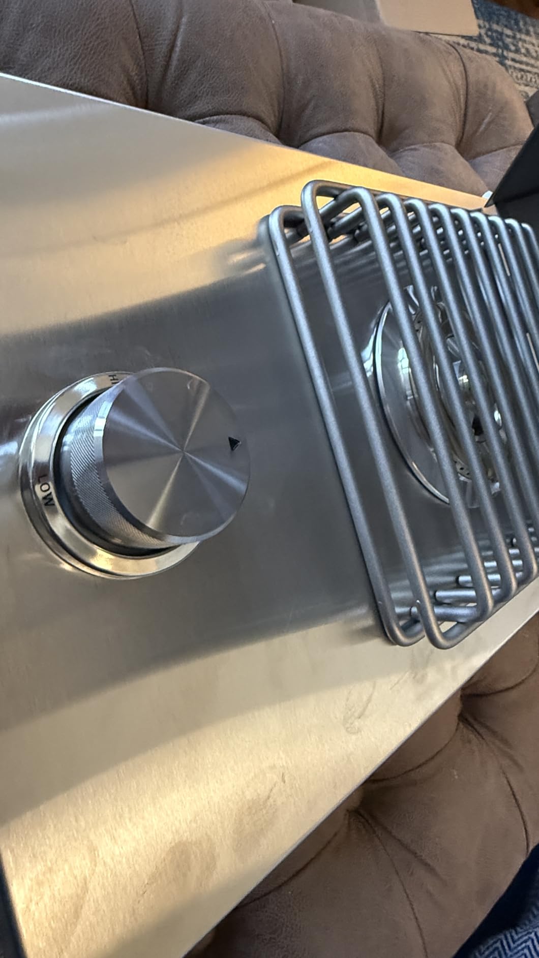 Built-in Single Grilling Side Burner for Outdoor Kitchen, Heavy-Duty 304 Stainless Steel Grilling Side Burners With Cover, 15,000BTU Natural Gas & Propane, Single Side Burner for Family Patio Parties customer photo 2