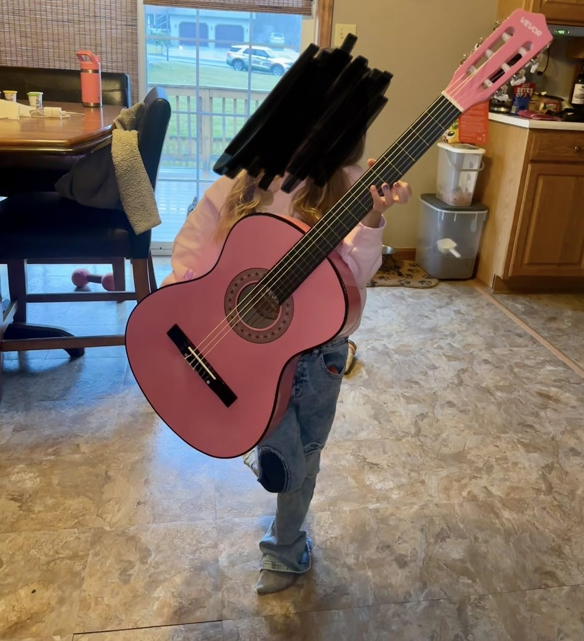 VEVOR Acoustic Guitar, Classical Guitar Starter Kit for Beginners, with Nylon Strings, Basswood Guitar, for Kids Adults Girls Boys Students customer photo 2