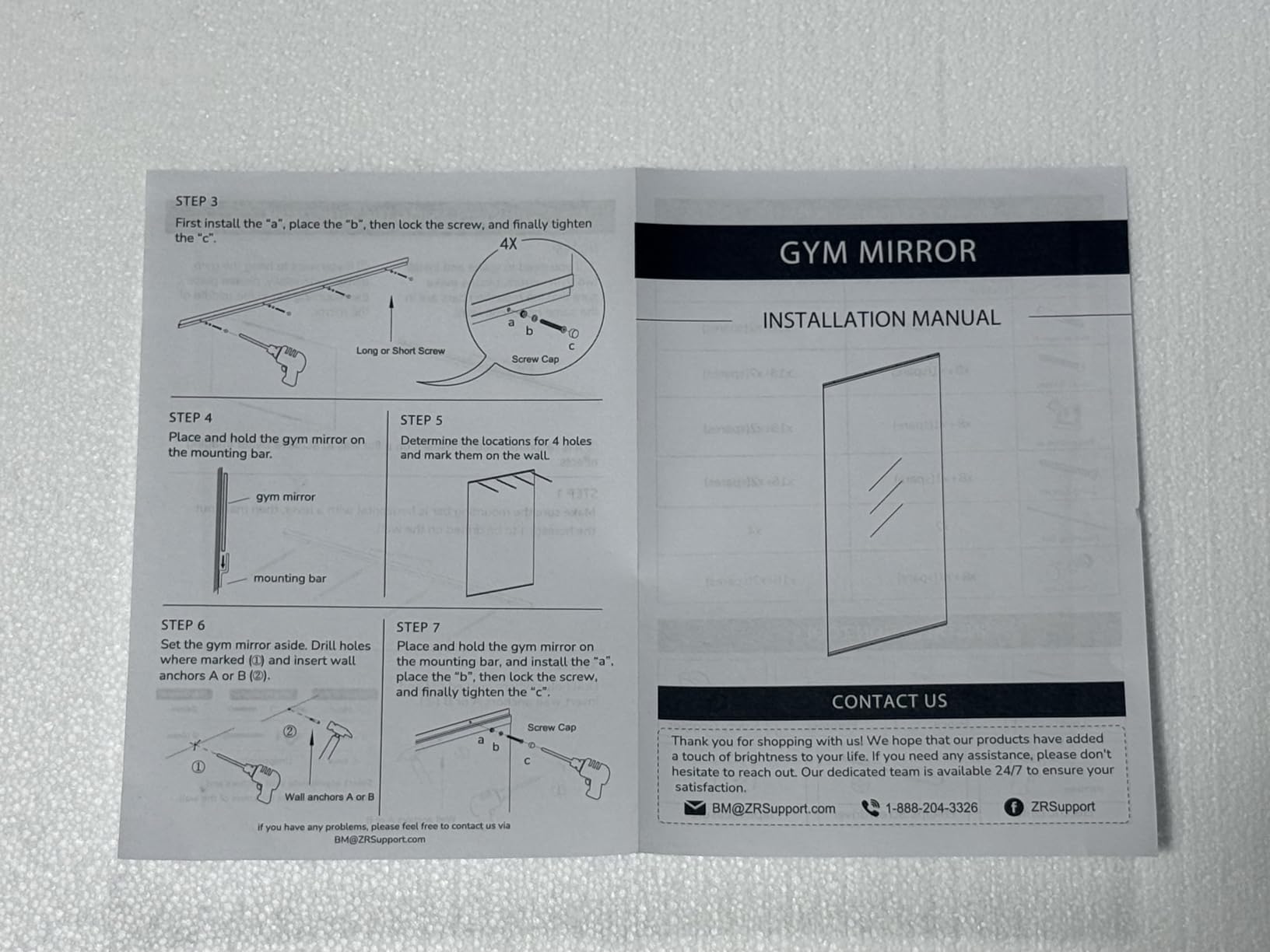 Keonjinn Home Gym Mirror, 72