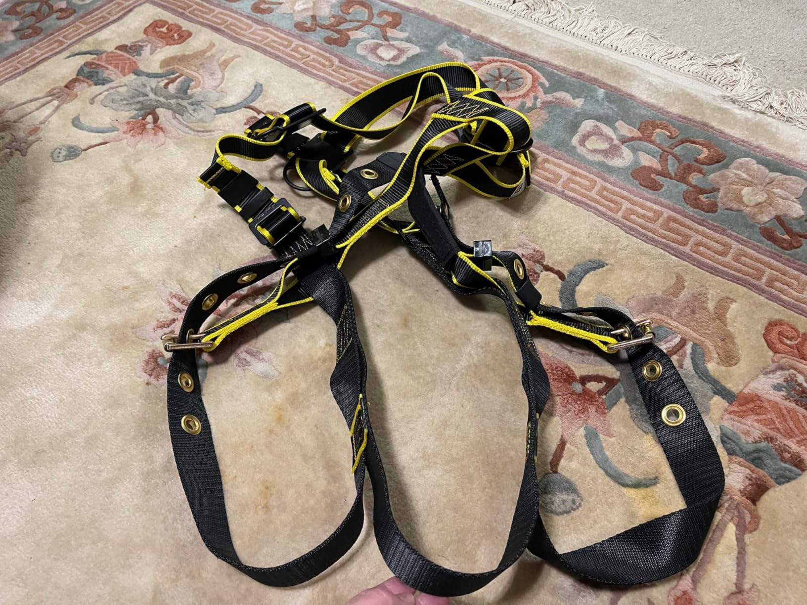 KJE Safety Harness Fall Protection Kit - Construction Roof Full Body Harness w/Detachable 6FT Shock Absorbing Lanyard & Snap Hook, ANSI/OSHA customer photo 2