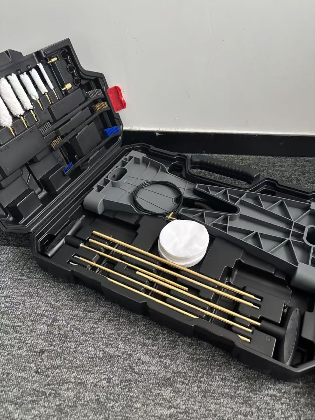 GLORYFIRE Elite Gun Cleaning Kit Universal Gun Cleaner for Shotgun, Pistol with Plastic Gun Holder, Reinforced and Lengthened Rods and Steel Wire customer photo 2