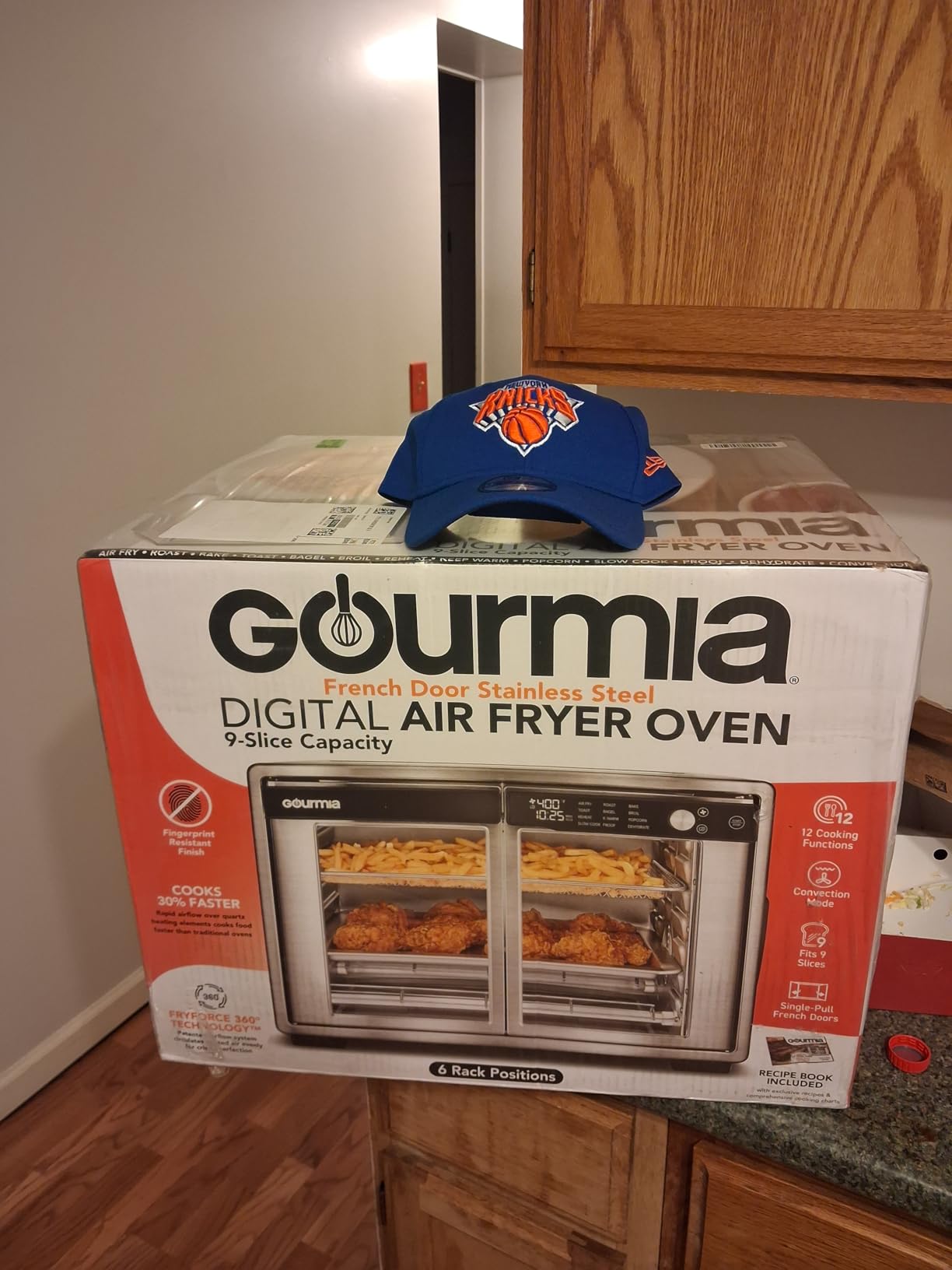 Gourmia French Door Air Fryer Oven - 37 Qt Large Capacity Convection Toaster Oven, FryForce 360 customer photo 1