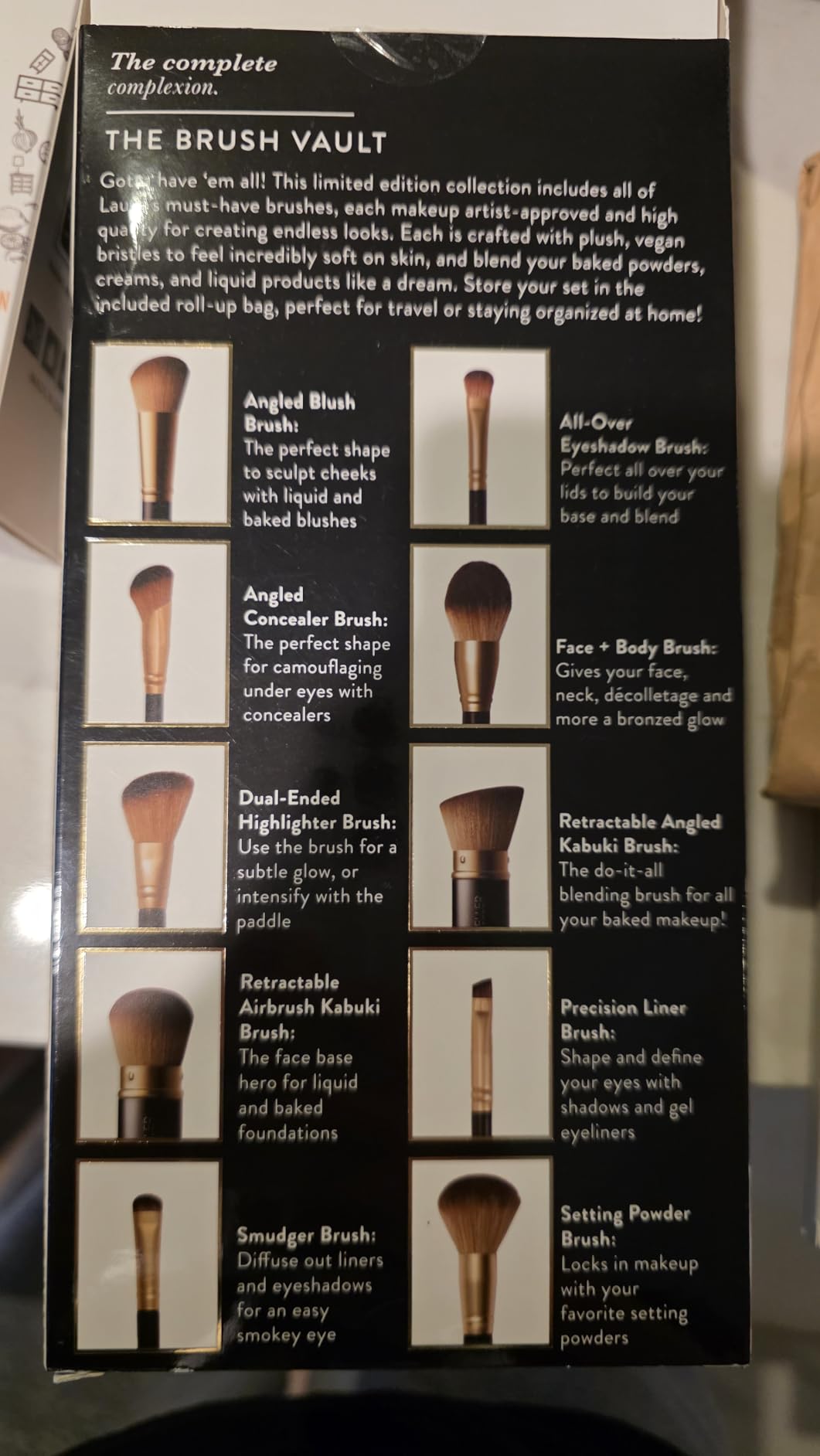 LAURA GELLER NEW YORK The Brush Vault - Ultimate Limited Edition Makeup Brush Collection - Includes Ten Must-Have Makeup Brushes for Mature Skin Makeup Application - 10 Count customer photo 1