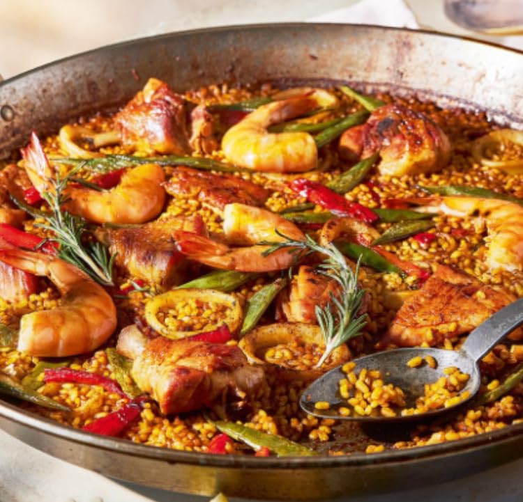 Paelluxe 13 Inch Tri-Ply Stainless Steel Paella Pan with Lid for 6 Servings - Induction, Oven and Dishwasher Safe customer photo 1