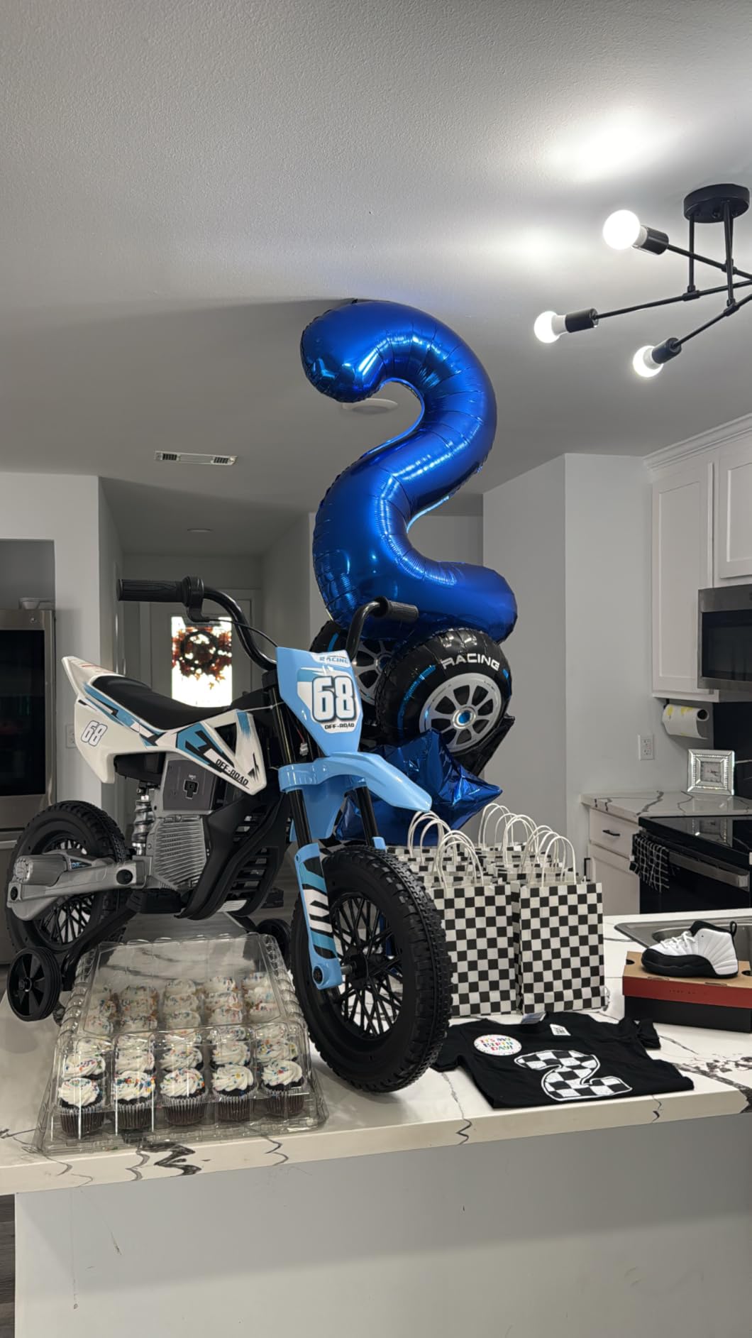 S6 12V Kids Motorcycle, 2x25W Ride on Motorbike, Equipped with Safety Training Wheels, Self-Control Throttle Grip, Bluetooth, Multi Music, Spring Suspension customer photo 1