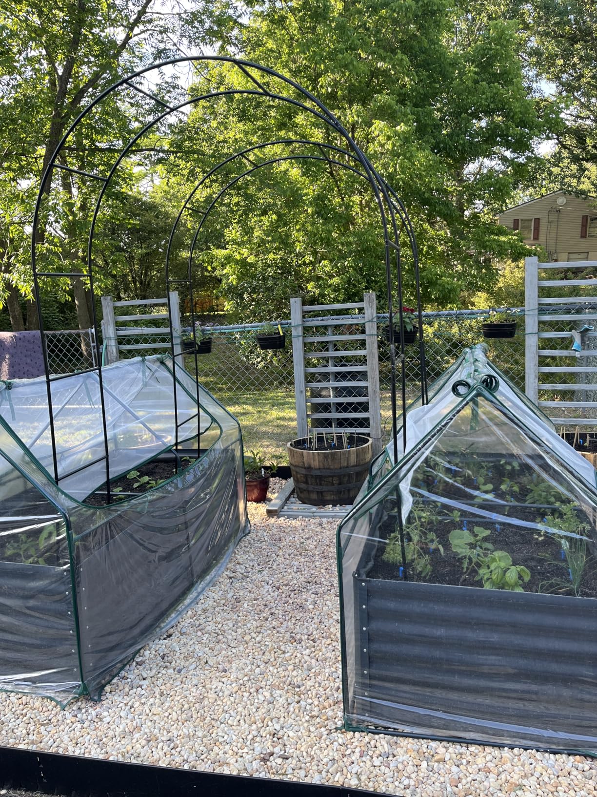 Quictent Raised Garden Bed Galvanized Raised Beds for Gardening Vegetables with Cover 8x4x2ft Metal Planter Box Outdoor Use - Green customer photo 1