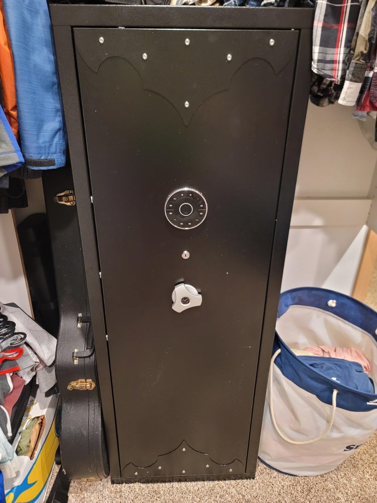 KAER 12-15 Gun Safe, Biometric Gun Safes, Rifle safe, Gun Safe for Rifles and Pistols, Gun Cabinet for Home & Hunting with Gun Racks and Removable Shelves, Suitable for AR15 customer photo 2