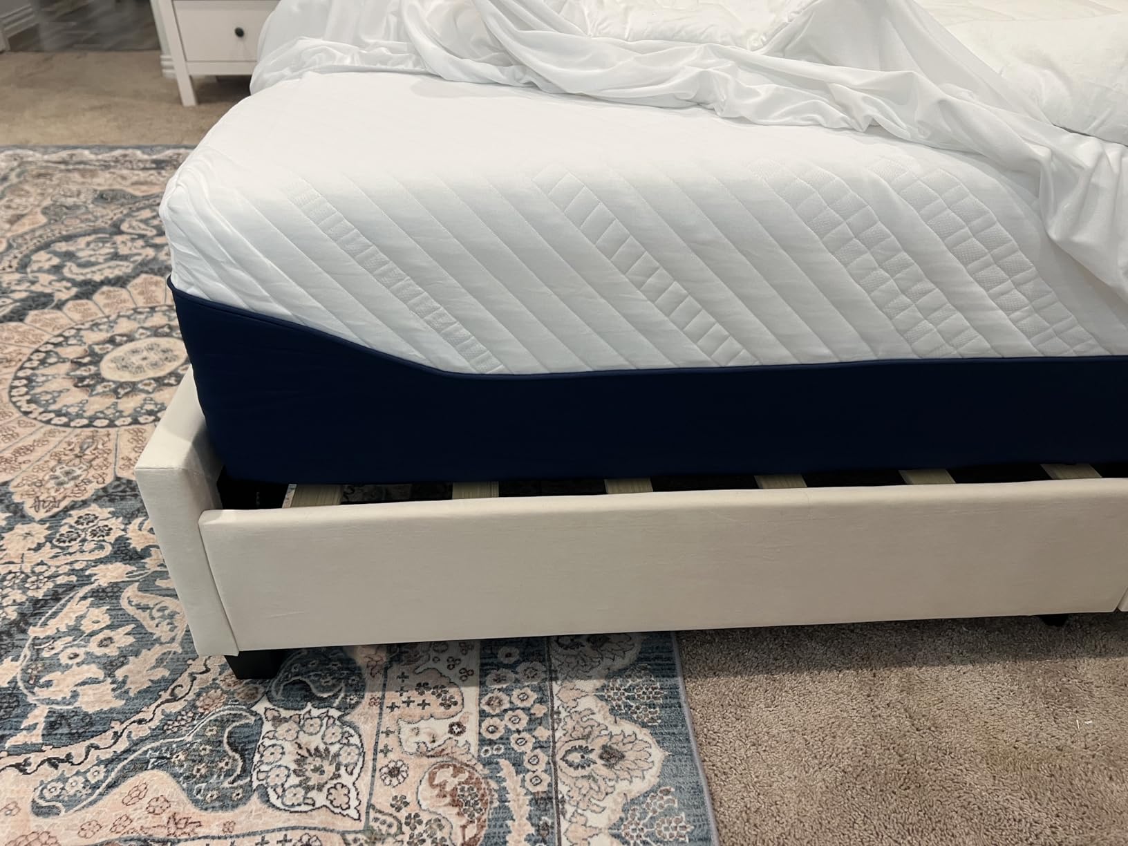 Memory Foam Sofa Bed Mattress Replacement Full Size 4 Inch, Pull Out Couch Mattress with Removable Washable Cover, CertiPUR-US Certified, for Sofa Bed, Daybed, Trundle & Guest Rooms customer photo 1