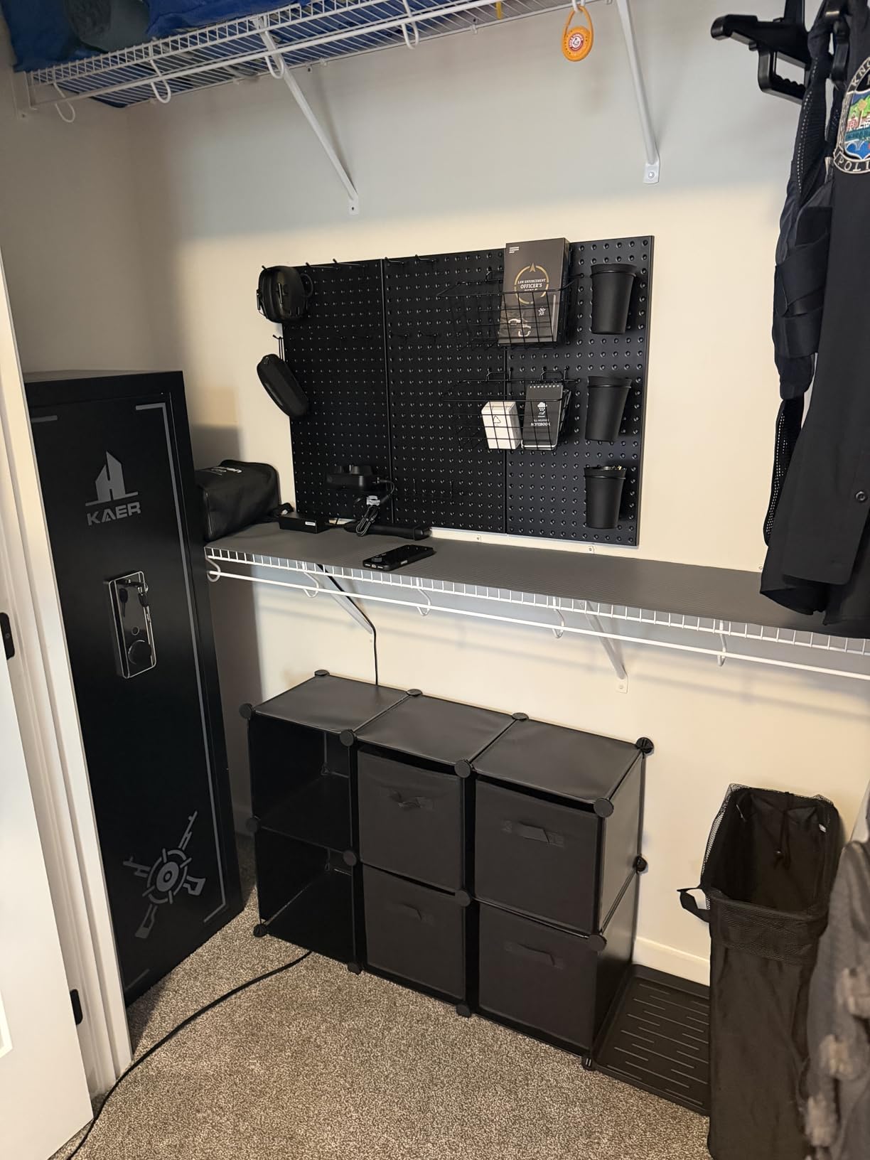 KAER Biometric Gun Safe Rifle,Gun Safes for Rifles and Pistols Holds 14-15 Firearms with Adjustable Racks & Pistol Storage,Fingerprint Keypad Lock Gun Cabinet for Home & Hunting for Enthusiasts customer photo 2