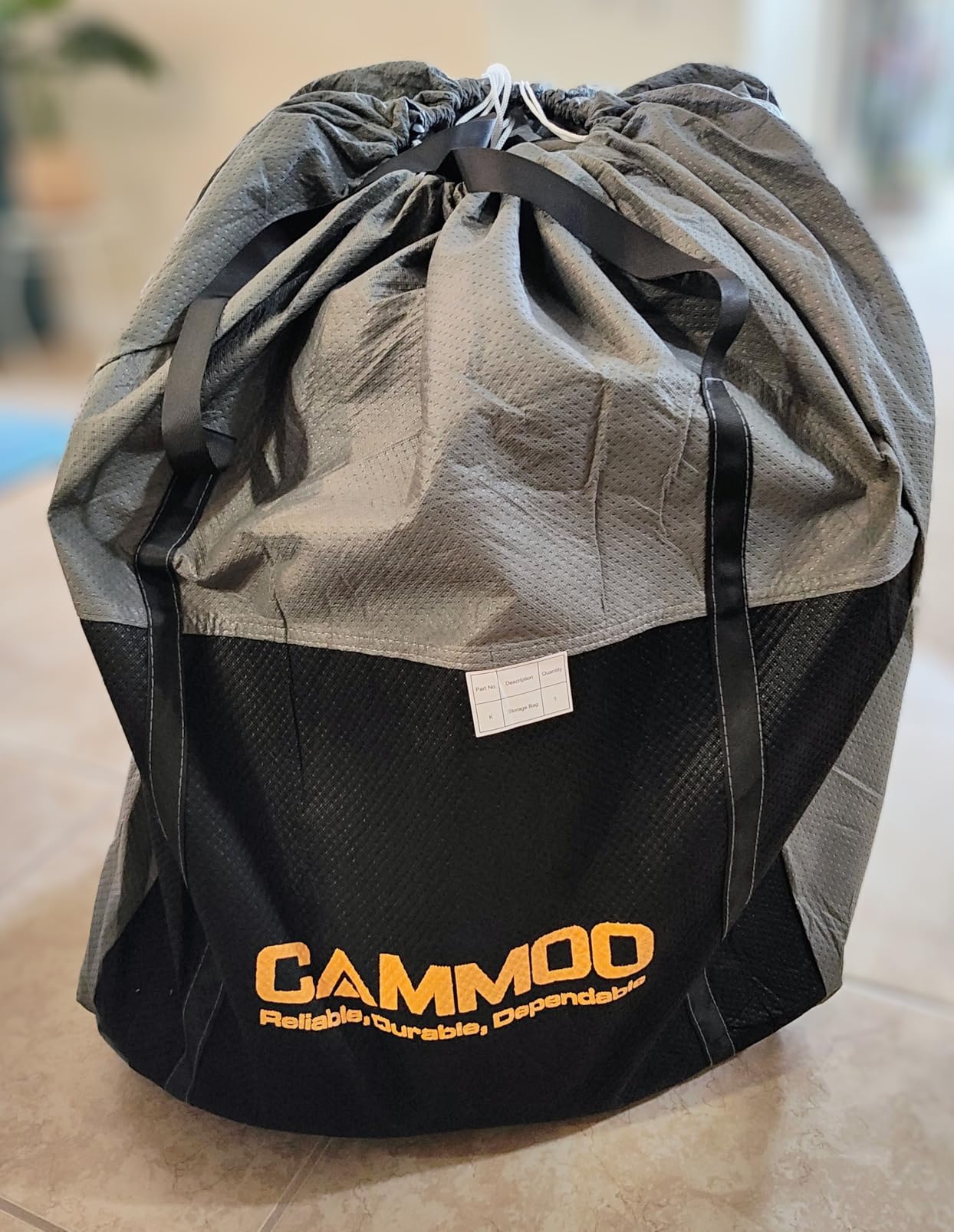 CAMMOO RV Cover for 27-30ft Travel Trailer 9 Layer 180g Heavy Duty Snowproof Waterproof Windproof UV-Resistant All Weather Protection with Full Kit Includes Tire Covers Tongue Jack Cover Storage Bag customer photo 1