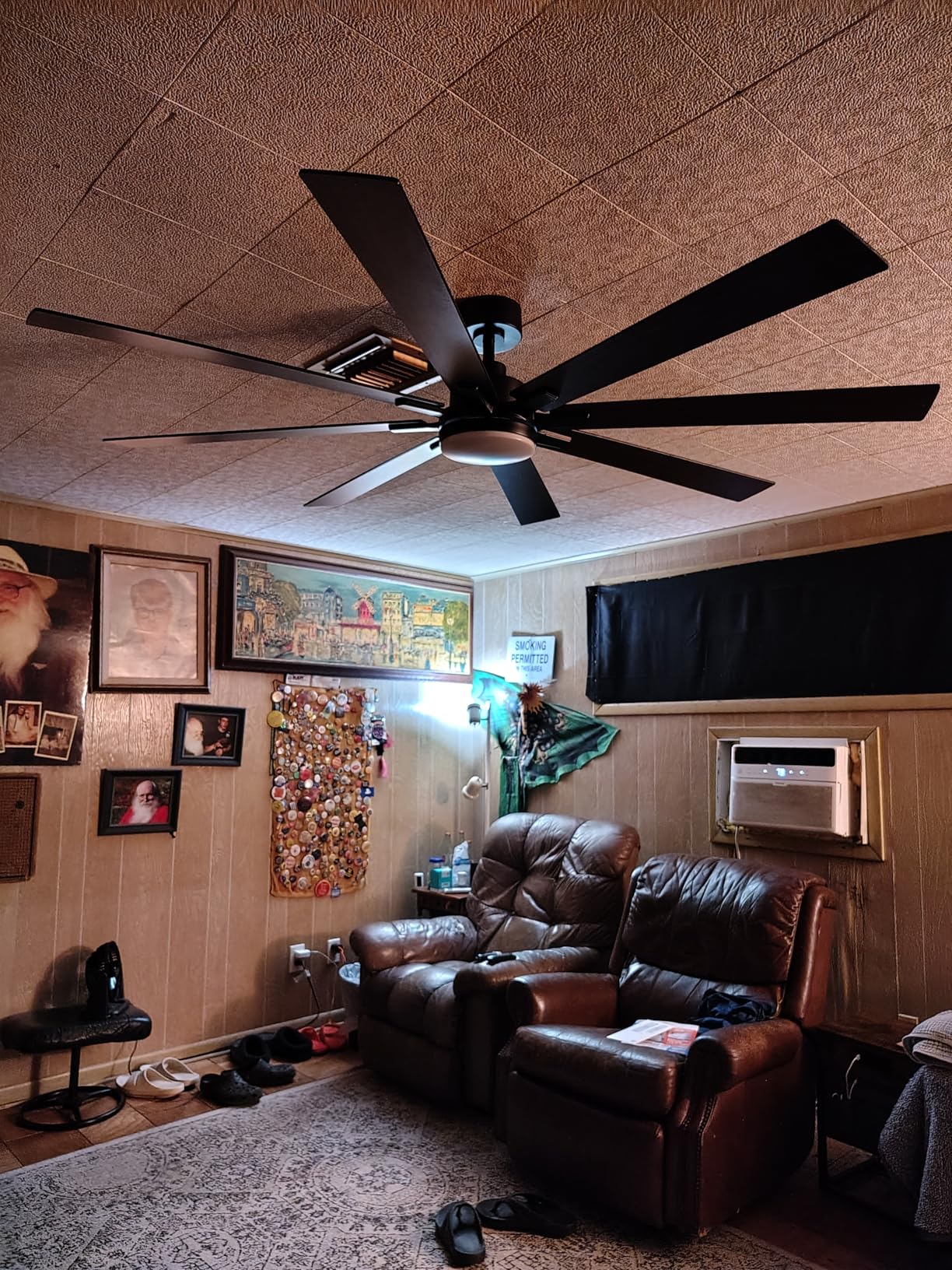 Fanbulous 72 Inch Ceiling Fans with Lights and Remote, Dual-Sided Reversible Blades for Versatile Decor, Quiet DC Motor, Wide-Angle Customized Brightness & 3CCT, Damp Rated for Indoor/Outdoor Use customer photo 1