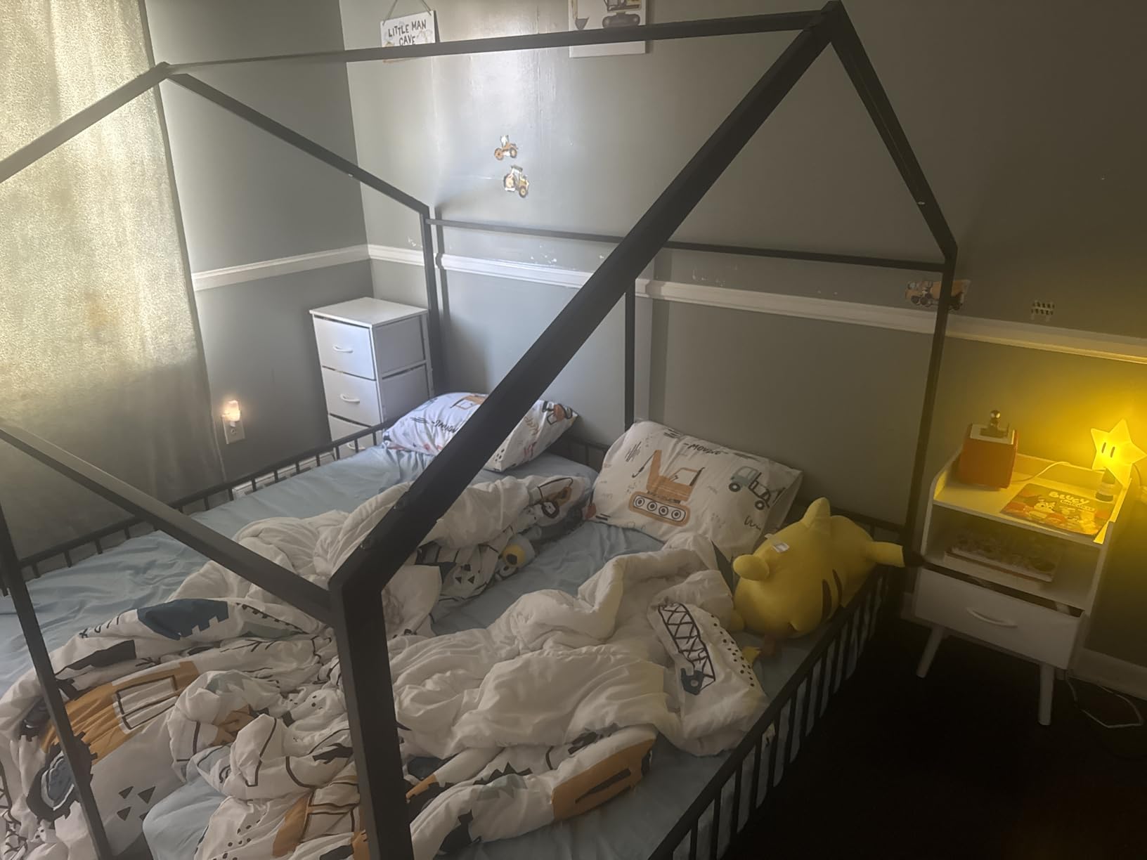 PVWIIK Murphy Multifunctional Bed Frame with Storage Shelf & Support Plate for Adult, Girls, Boys, Queen Size Murphy Bed, Wood Hidden Wall Bed Space-Saving Cabinet, White customer photo 1