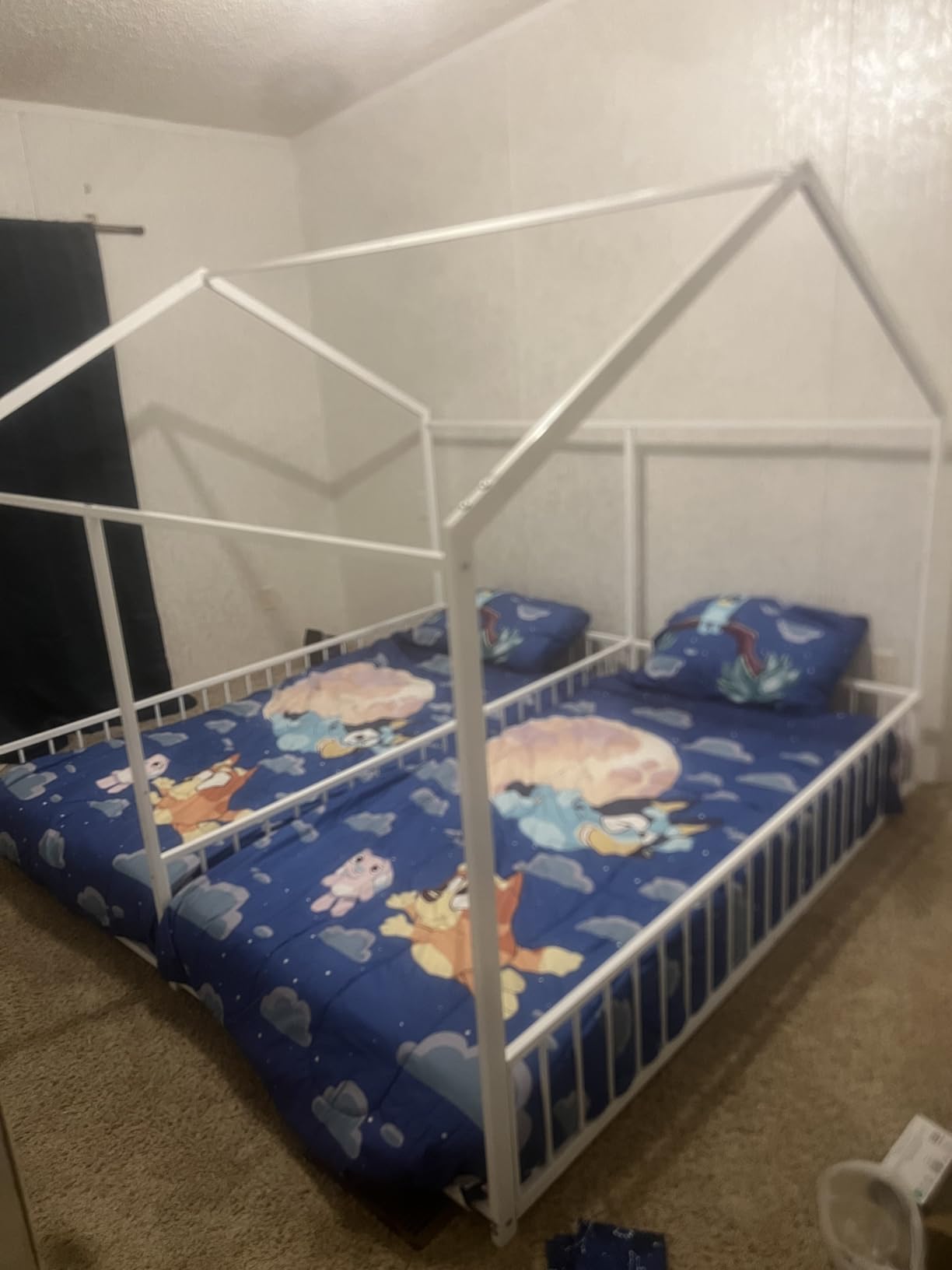 PVWIIK Murphy Multifunctional Bed Frame with Storage Shelf & Support Plate for Adult, Girls, Boys, Queen Size Murphy Bed, Wood Hidden Wall Bed Space-Saving Cabinet, White customer photo 2