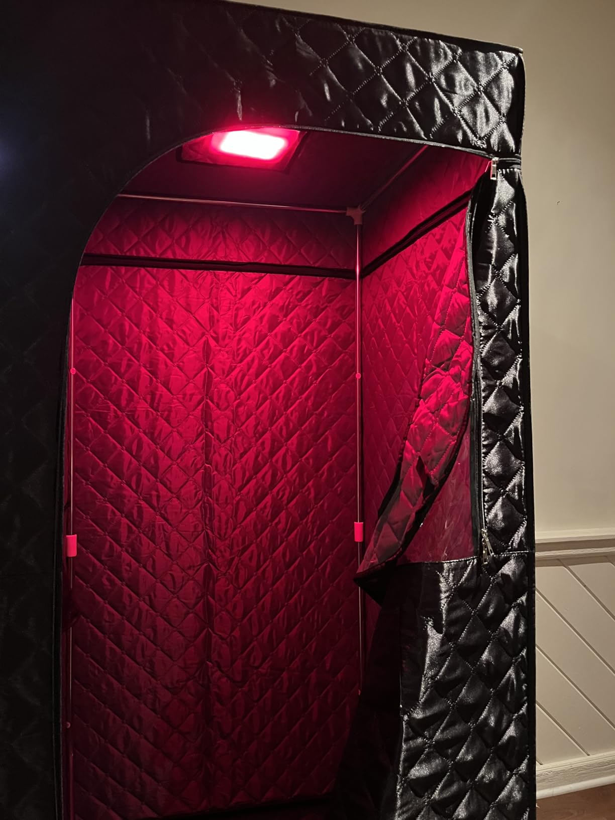 2-Person Full Spectrum Infrared Sauna, 1990W 120V with 12*12 Red Light Therapy, 2 Speakers, Indoor Dry Sauna for Home & Gym, Canadian Hemlock Wood customer photo 2