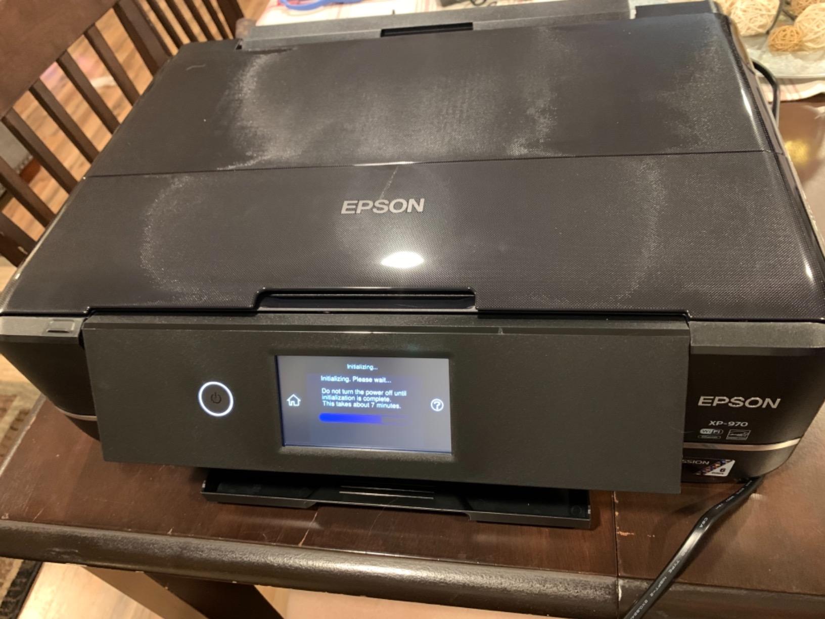 Epson Expression Photo XP-980 Wireless Wide-Format Printer with 6-Color Claria Ink System, Borderless Printing up to 11