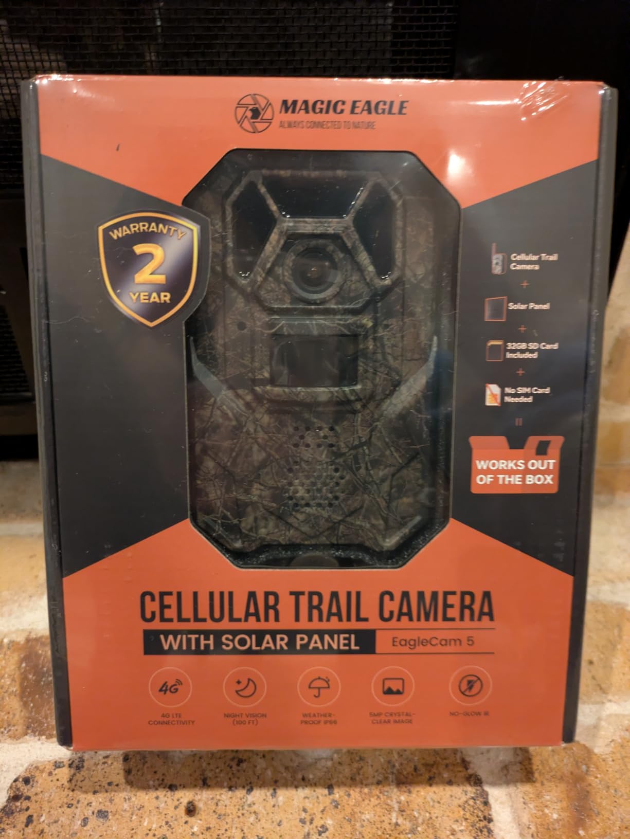 MagicEagle Cellular Trail Camera 4G Wild Game Cameras 13,000 mAh Battery Solar Panel 2K Audible Video No-Glow IR Night Vision IP66 Waterproof for Wildlife Deer Monitoring Home Security (Green) customer photo 1