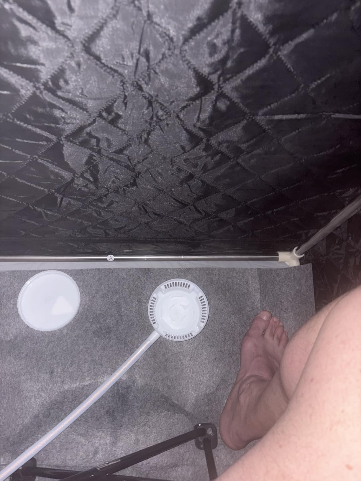 Manastin Upgraded Portable Steam Sauna for Home, Sauna Tent with 3L/1200W Steamer, XL Foldable and Remote Control, 99-Min Timer & 15 Power Levels, 2.6' x 2.6' x 5.9' Detox Spa for Relaxation, Jet Black customer photo 2
