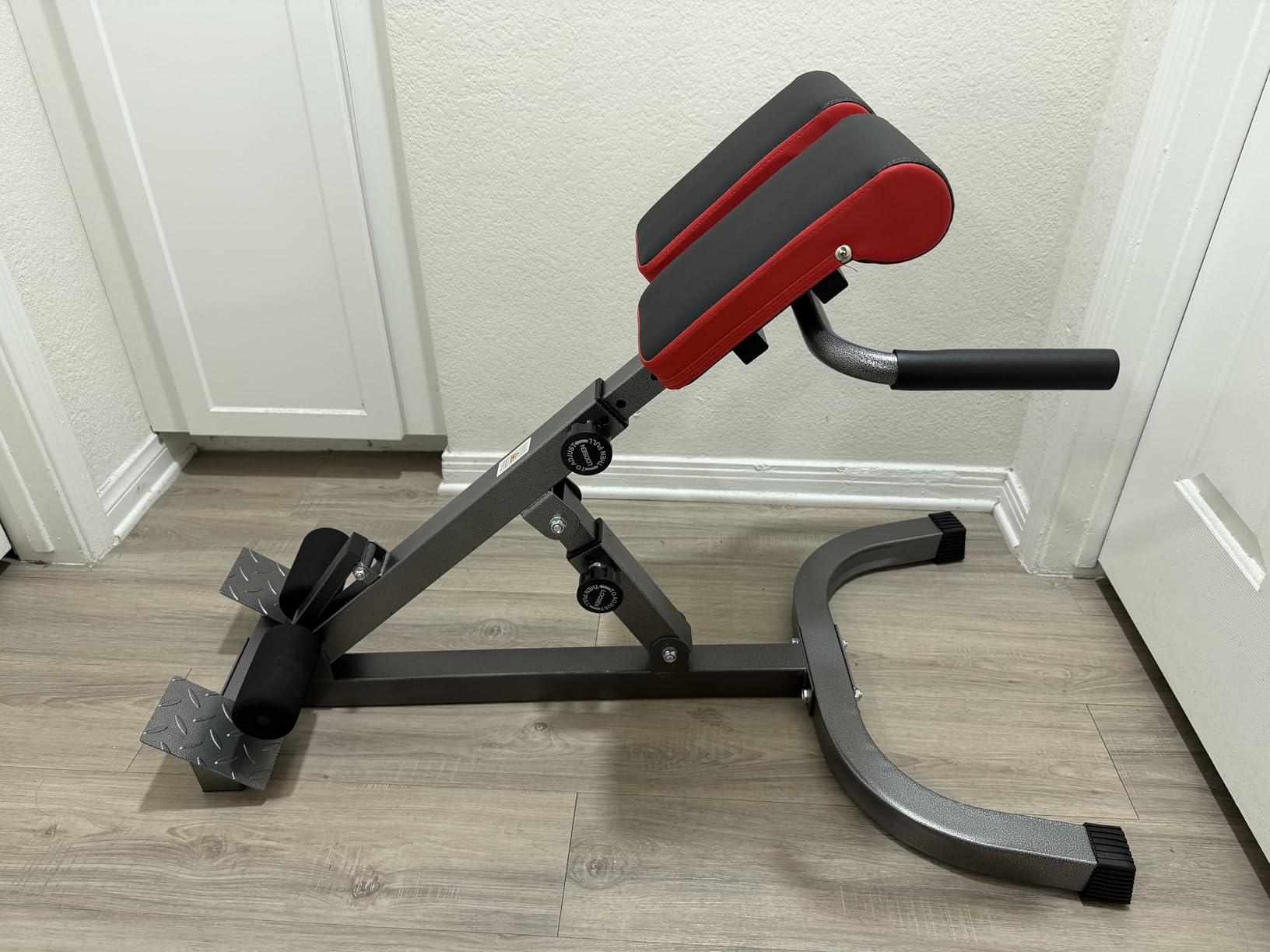 Roman Chair, Adjustable Hyper Back Extension Machine - 500LBS Multi-Function Back Extension Bench Machine for Glute, Hamstring and Lower Back Workout Equipment for Home Gym Fitness customer photo 2