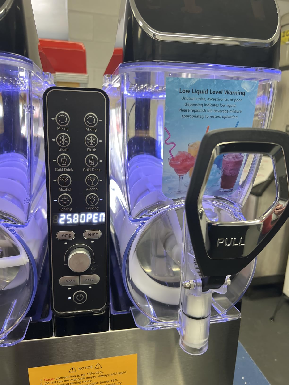 30L Commercial Slushie Machine, 2-Tank Frozen Drink Maker for Margarita Daiquiri Wine Frappe, 8 Gal LED Stand-up Slush Dispenser, Bar Restaurant Party, 1000W Fast Cool, Auto Clean, ETL Listed customer photo 2