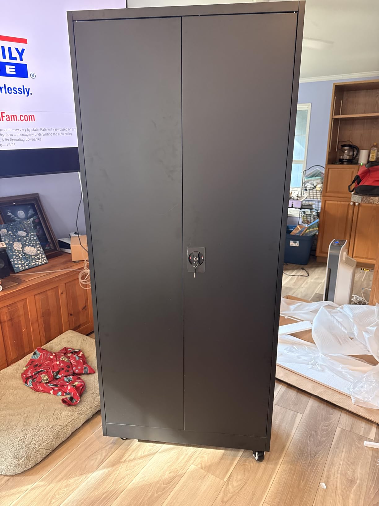 Yizosh Metal Garage Storage Cabinet with Locking Doors and Adjustable Shelves,- 71