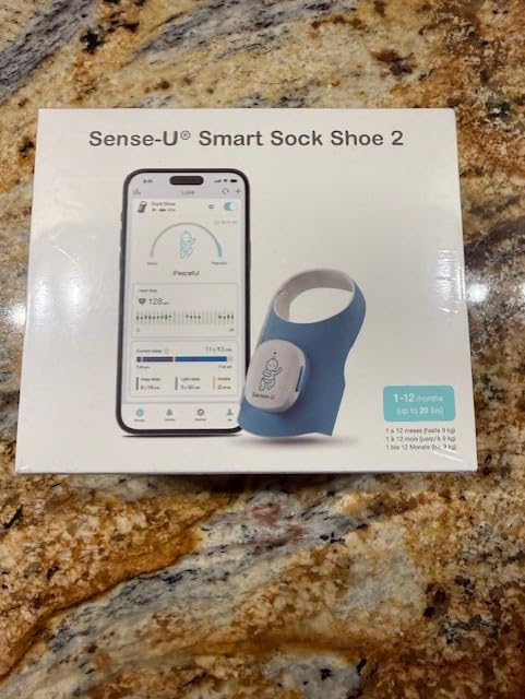 Sense-U Smart Sock Shoe 2 Baby Monitor - Tracks Heart Rate & Sleep Patterns with Transmissive PPG Foot Sensor, for 1-12 Months customer photo 1
