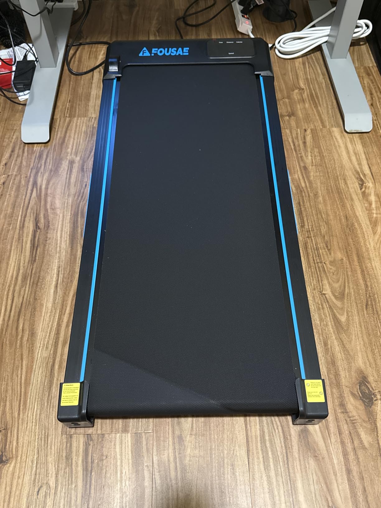 Walking Pad Treadmill, 6.2MPH Under Desk Walking Pad with 10% Incline, Treadmills for Home with Double Frame, 2.75HP Brushless Drive, 12 HIIT Programs, Remote Control, 350LBS Capacity customer photo 2