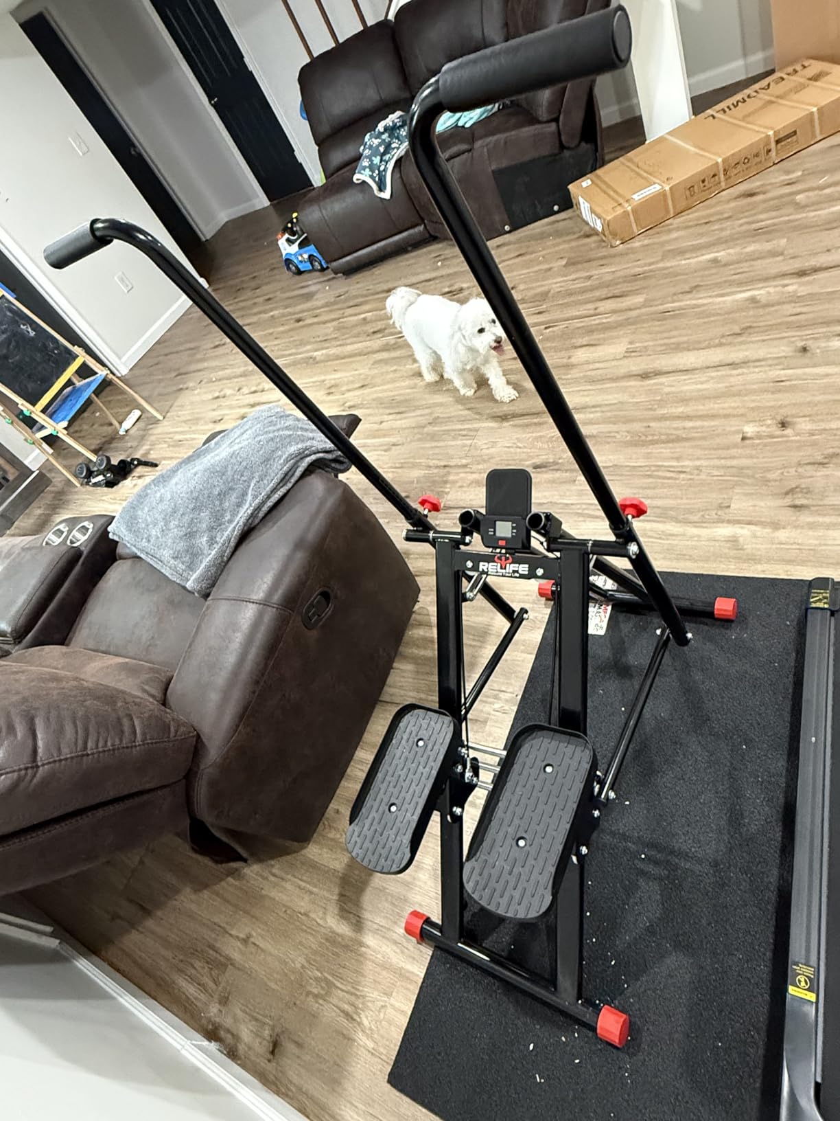 RELIFE REBUILD YOUR LIFE Stair Stepper for Home Exercise, New Version Stair Climber with Adjustable Resistance, Vertical Climber Cardio Exercise Machine for Full Body Workout, Extended Step Range customer photo 1