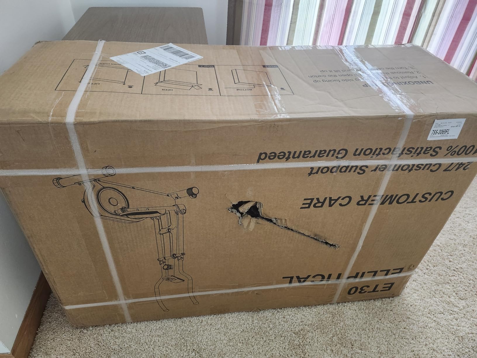 Elliptical Exercise Machine with 15.5 Stride & Heart Rate Grips, Ultra Silent Magnetic Elliptical Machine for Home with 16 Levels Resistance and LCD Monitor, 400 LBS Weight Capacity customer photo 1