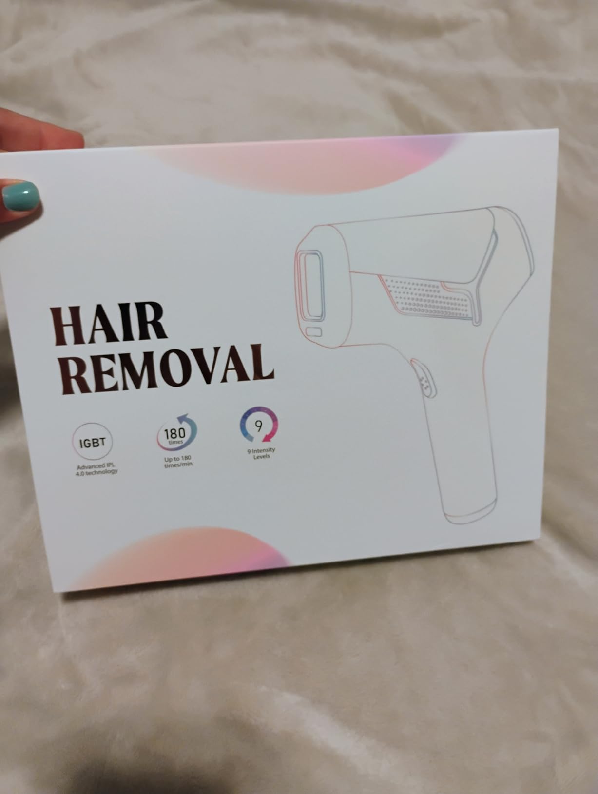 LYSMOSKI Laser Hair Removal for Women and Men, At-Home IPL Hair Removal Device with 5.2 cm2 Treatment Window, Nearly Painless, Visible Results in 2 Weeks, Full Body Treatment in 8 Minutes, White customer photo 2
