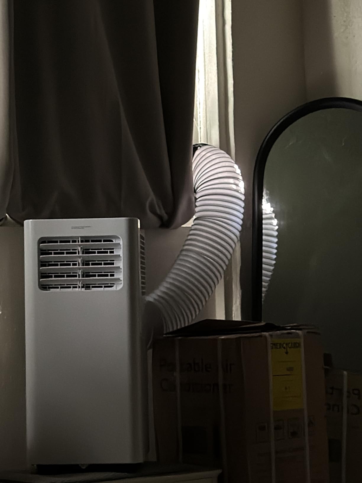 EUHOMY Portable Air Conditioners 14,000 BTU, 4-in-1 Portable Air Conditioner for Rooms Up to 650 Sq.Ft. with Cool, Fan, Dehumidifier, Sleep, Portable AC Unit with Remote & 24H Timer, Installation Kits customer photo 1