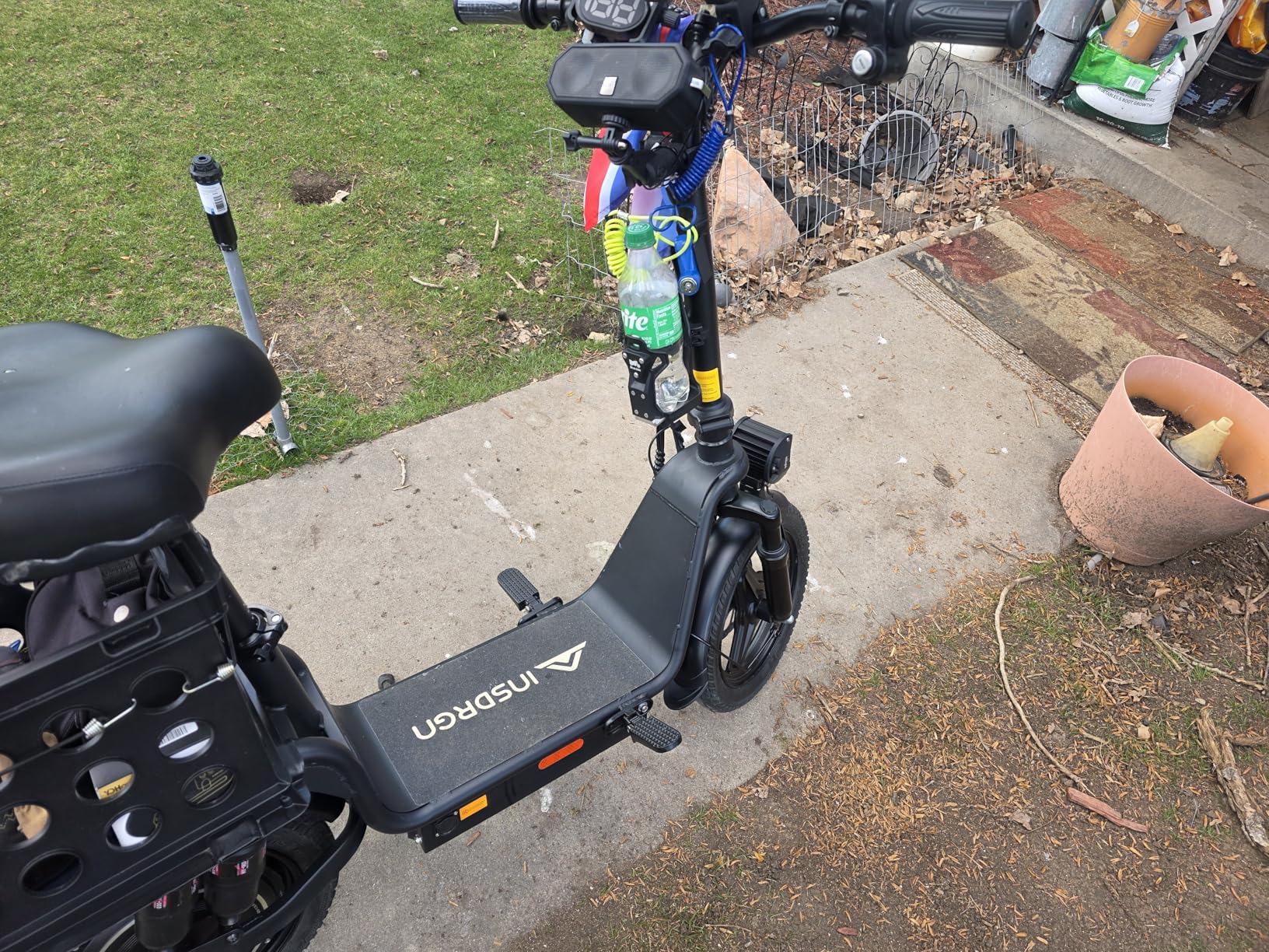 Electric Scooter Adults, 1300W Peak Motor, Electric Scooter with Seat, 48V 13Ah Battery, 14