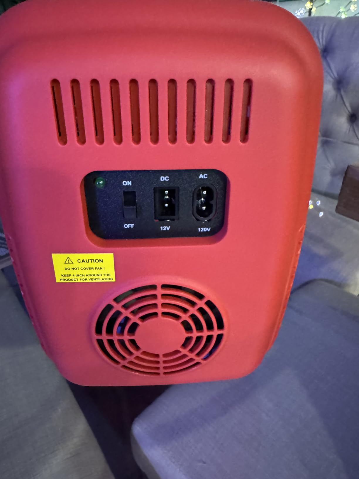NEWBULIG Mini Fridge for Bedroom, Office & Car, Portable 4L/4.23QT Mini Refrigerator for Skincare with Handle, Ultra-Quiet Energy-Saving Compact Cooler for Drinks, Food, Skincare & Makeup, 12V AC/DC customer photo 1