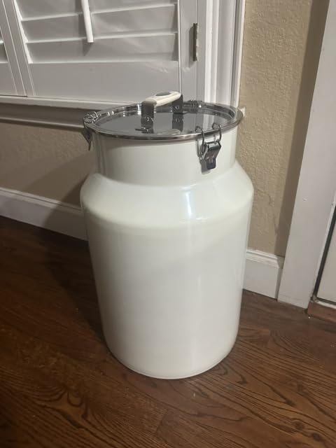 Dog-Cat Food Storage Container 45 lb/48 Qt, Large Stainless Steel Pet Food Bin with Airtight Lid & Scoop Included, Durable 304 Metal Storage for Dogs & Cats customer photo 1