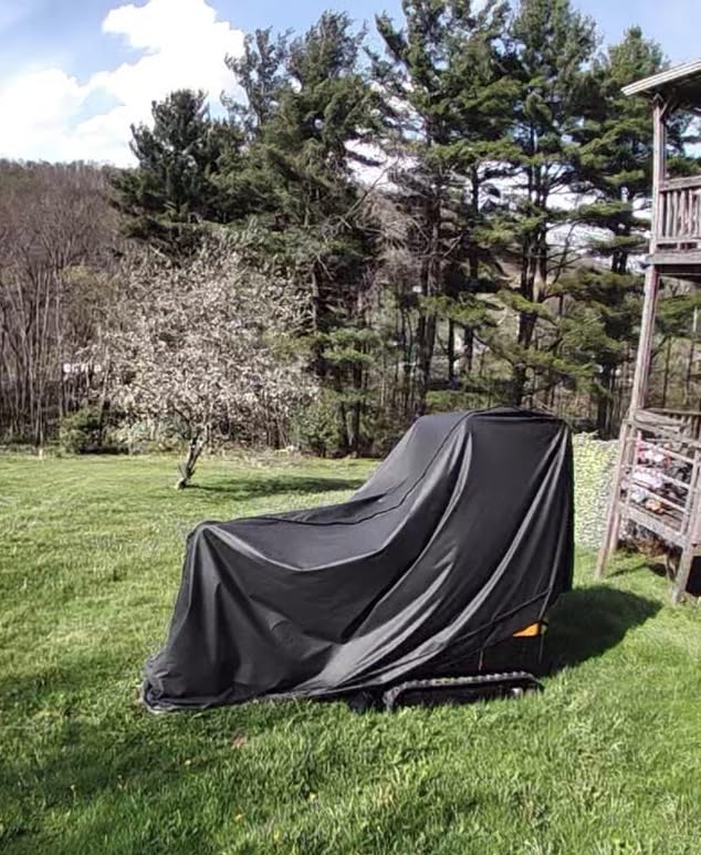 Zettum Tractor Cover - 600D Tractor Upper Body Cover, Waterproof Compact Tractor Operator & Hood Covers, Outdoor Protection for Seat & Controls, Compatible with John Deere, Kubota, Mahindra and More customer photo 1