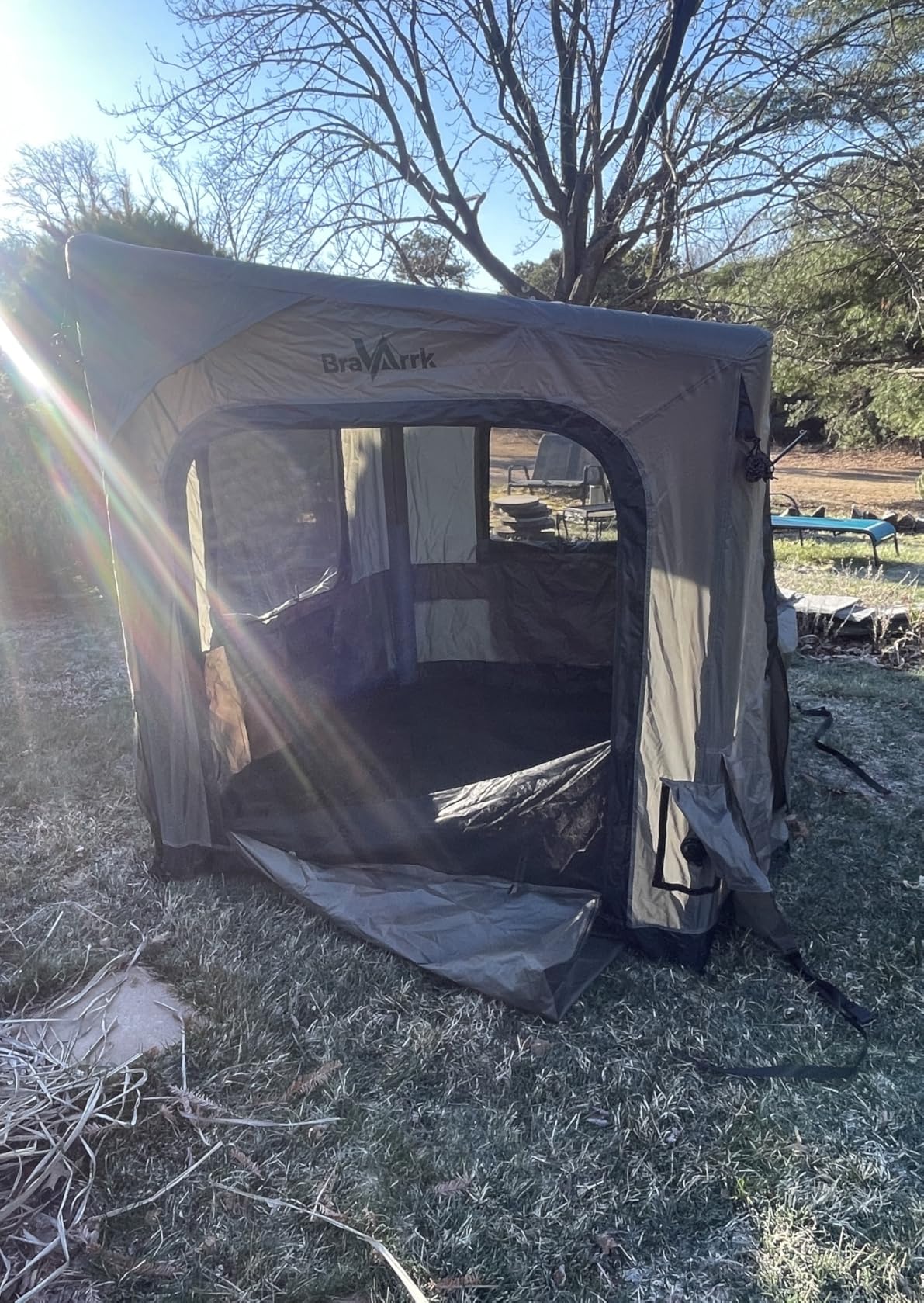 Inflatable Truck Bed Tent with Detachable Zippered Awning, Pickup Truck Tent for 5.5ft-8ft Bed, 2 Mins Fast Setup Blow Up Tent for Truck, PU3000 Waterproof Truck Tent for Camping customer photo 1