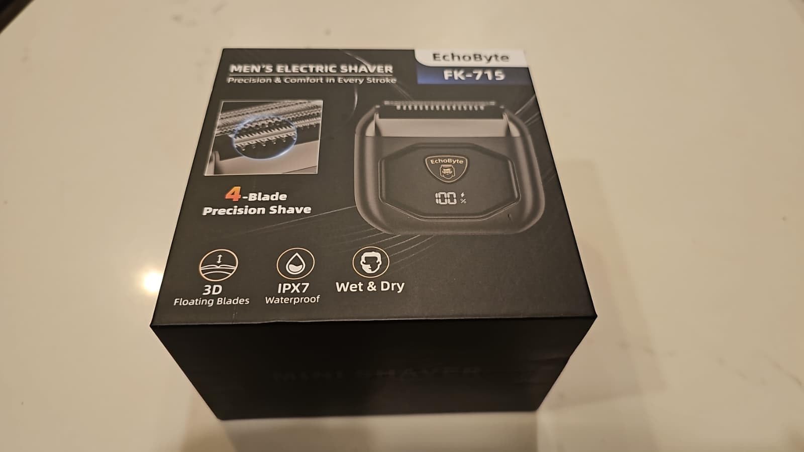 Full Metal Electric Foil Shaver for Men: 4 Floating Blades, IPX7 Waterproof Wet & Dry Mini Razor, 120-Min Runtime USB-C Rechargeable, Quiet Travel Groomer with LED Display & Travel Lock customer photo 2