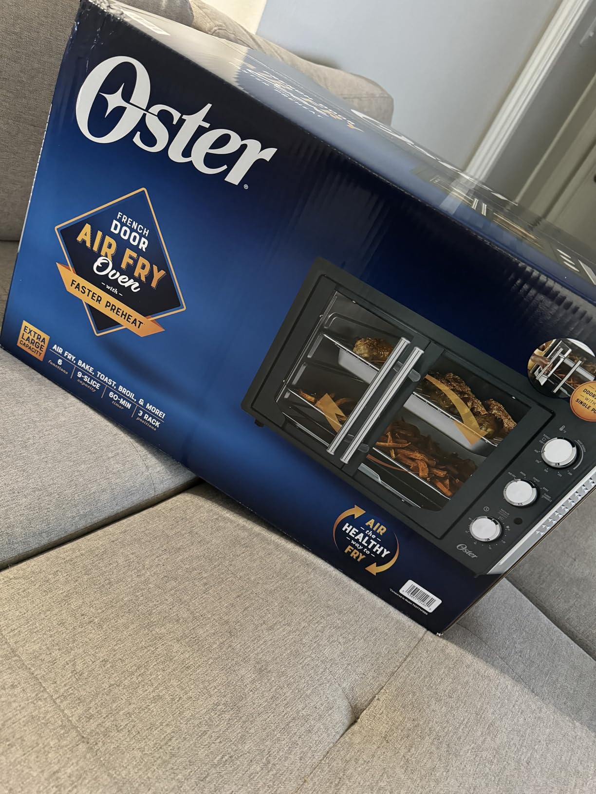 Oster Extra-Large 42L French Door Countertop Toaster Oven, 6-in-1 Air Fryer Oven customer photo 2