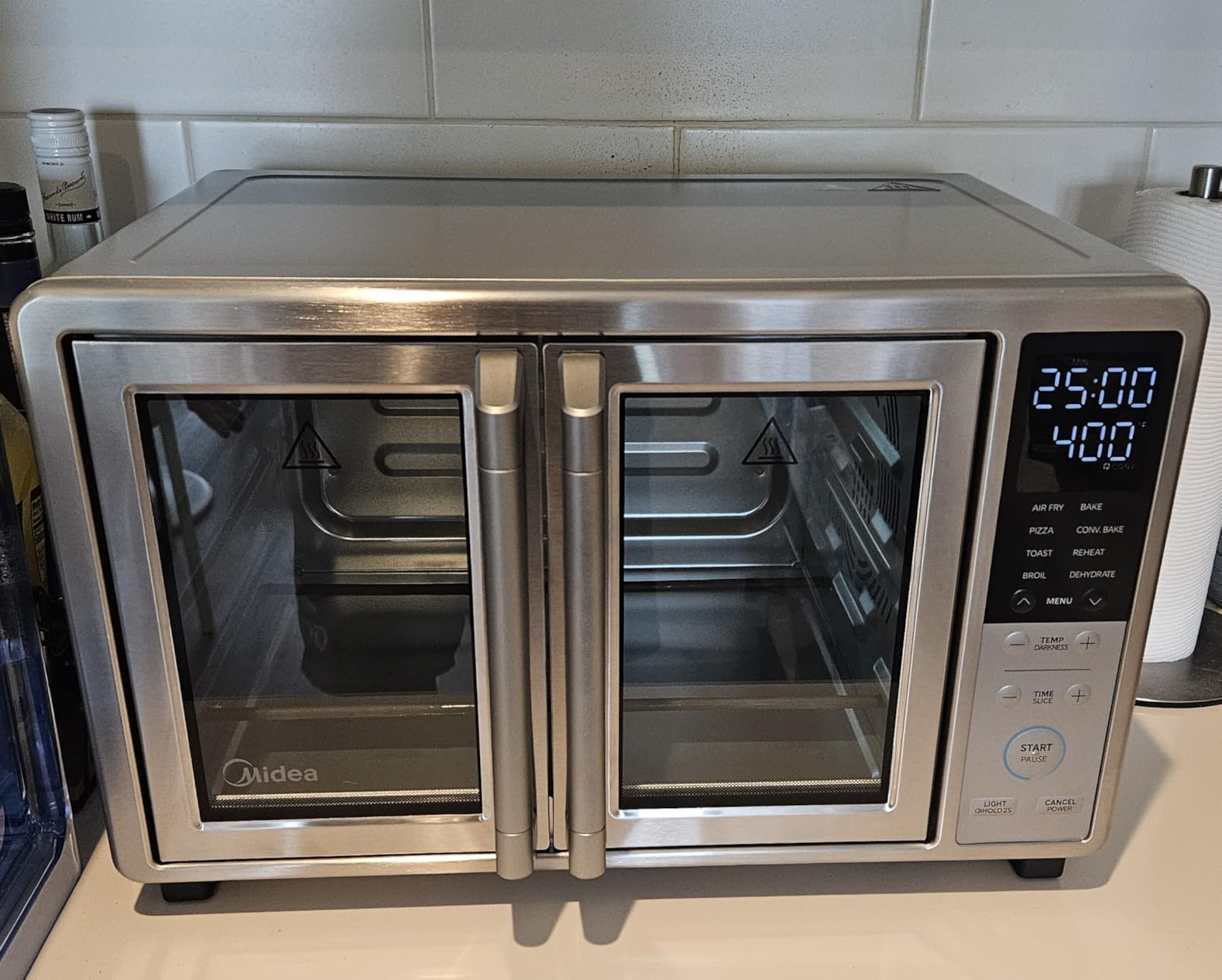 Midea Flexify Slim 8-in-1 French Door Toaster Oven Air Fryer Combo, Compact, 25 Quart customer photo 2