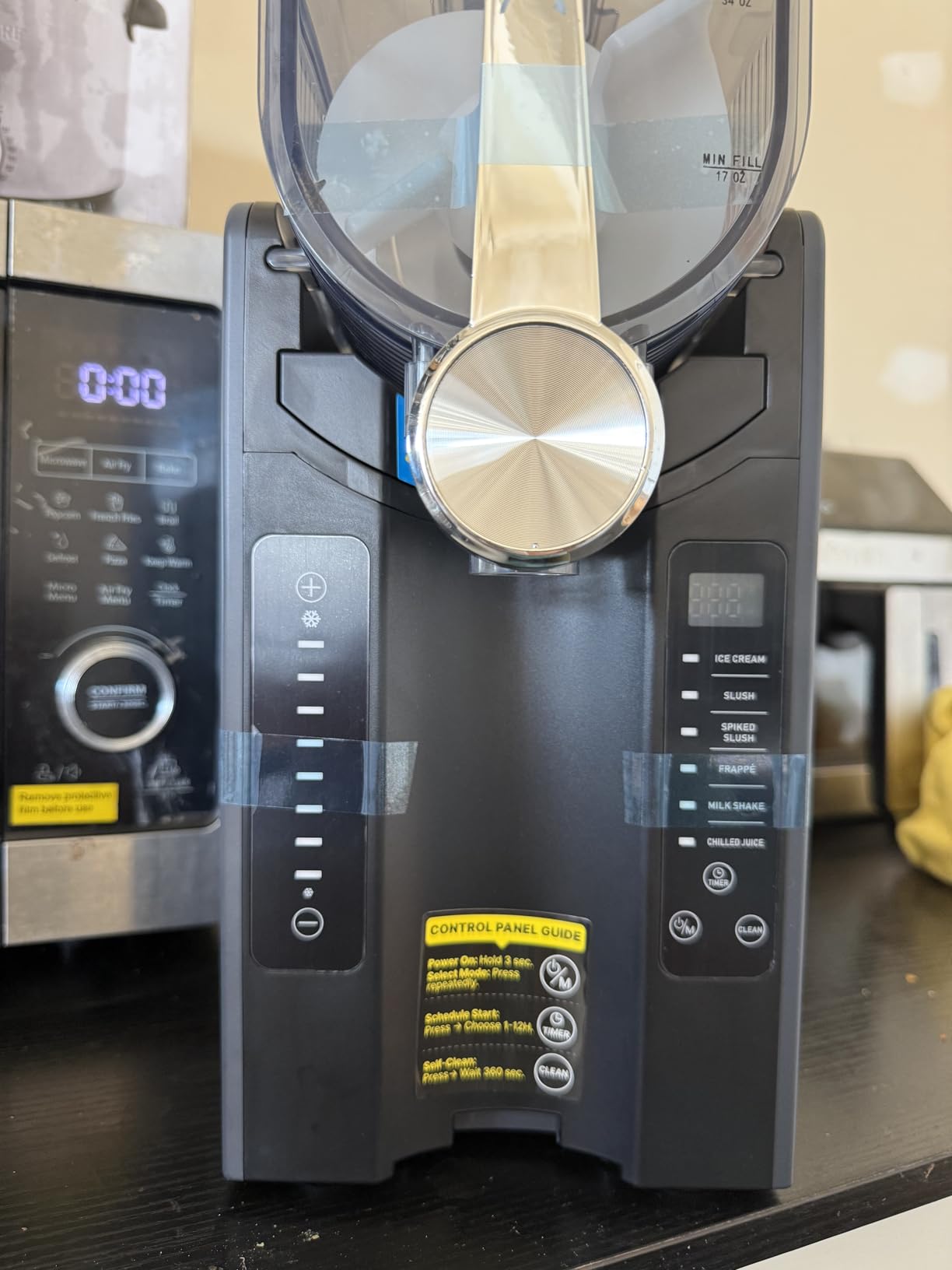 Slushie Machine for Home, No Ice Needed Frozen Drink Maker with Auto-Clean, LED Display, Perfect for Margaritas, Frappés, Milkshakes and More, Family Gatherings & Home Bar, Grey, 1 Pack+6 Modes customer photo 1