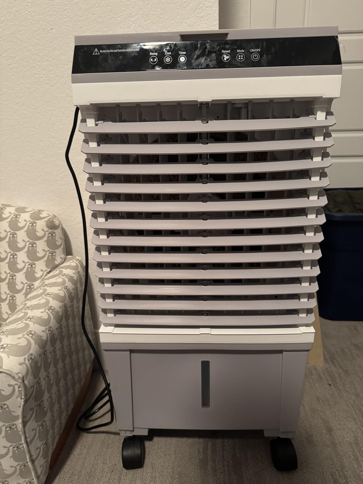 Swamp Cooler, 1800CFM Evaporative Air Cooler with 5.3 Gal Water Tank, 12H Timer, 6 Ice Boxes, 2 Modes, 3 Speeds, 120° Oscillation, Air Cooler for Indoor, Home, Kitchen, Bedroom customer photo 1