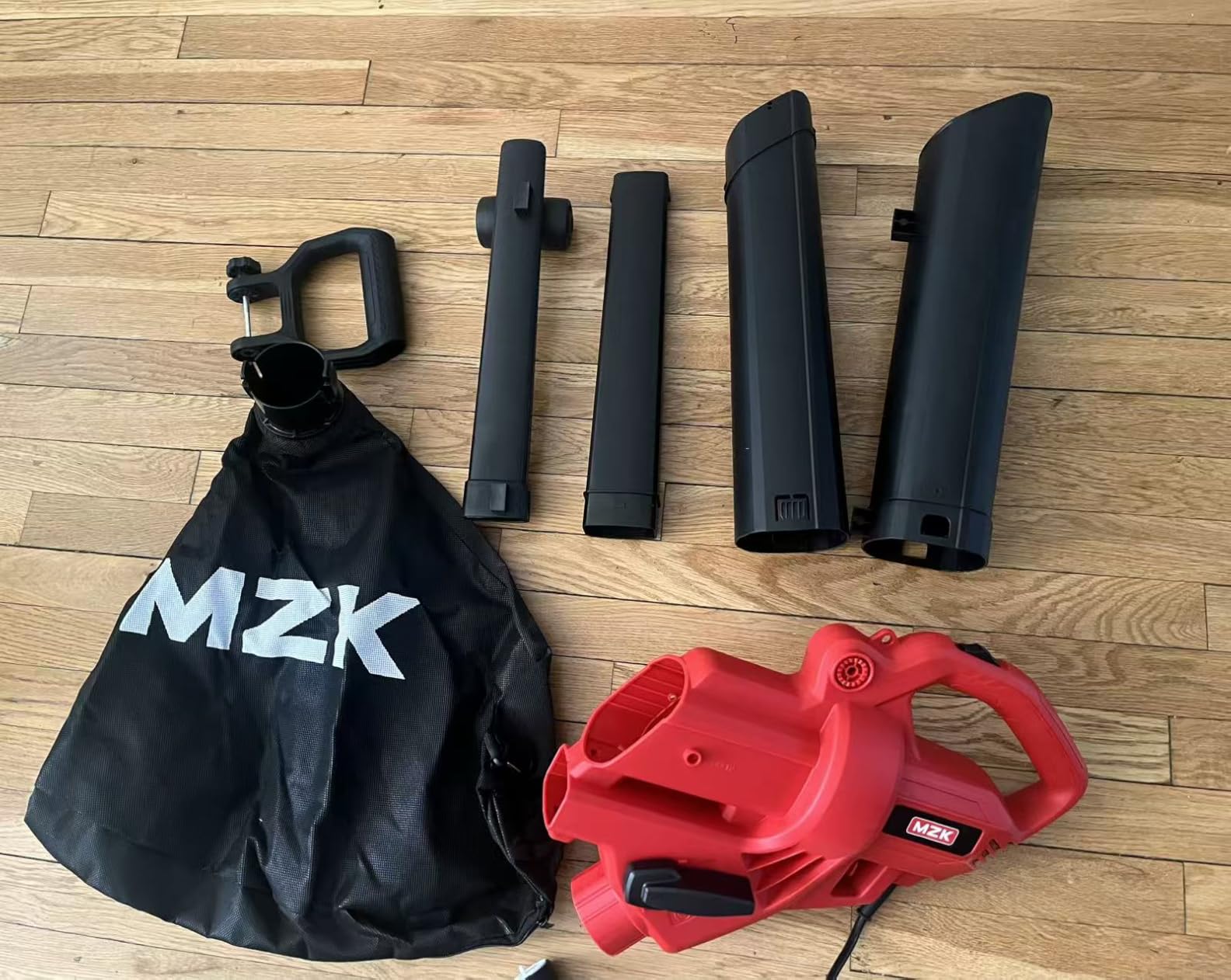 MZK 3 in 1 Electric Leaf Blower Corded, Leaf Vacuum and Leaf Mulcher, 460 CFM, 167 MPH Airflow, Corded Blowers with 40L Leaf Collection Bag for Yard, Garden customer photo 2