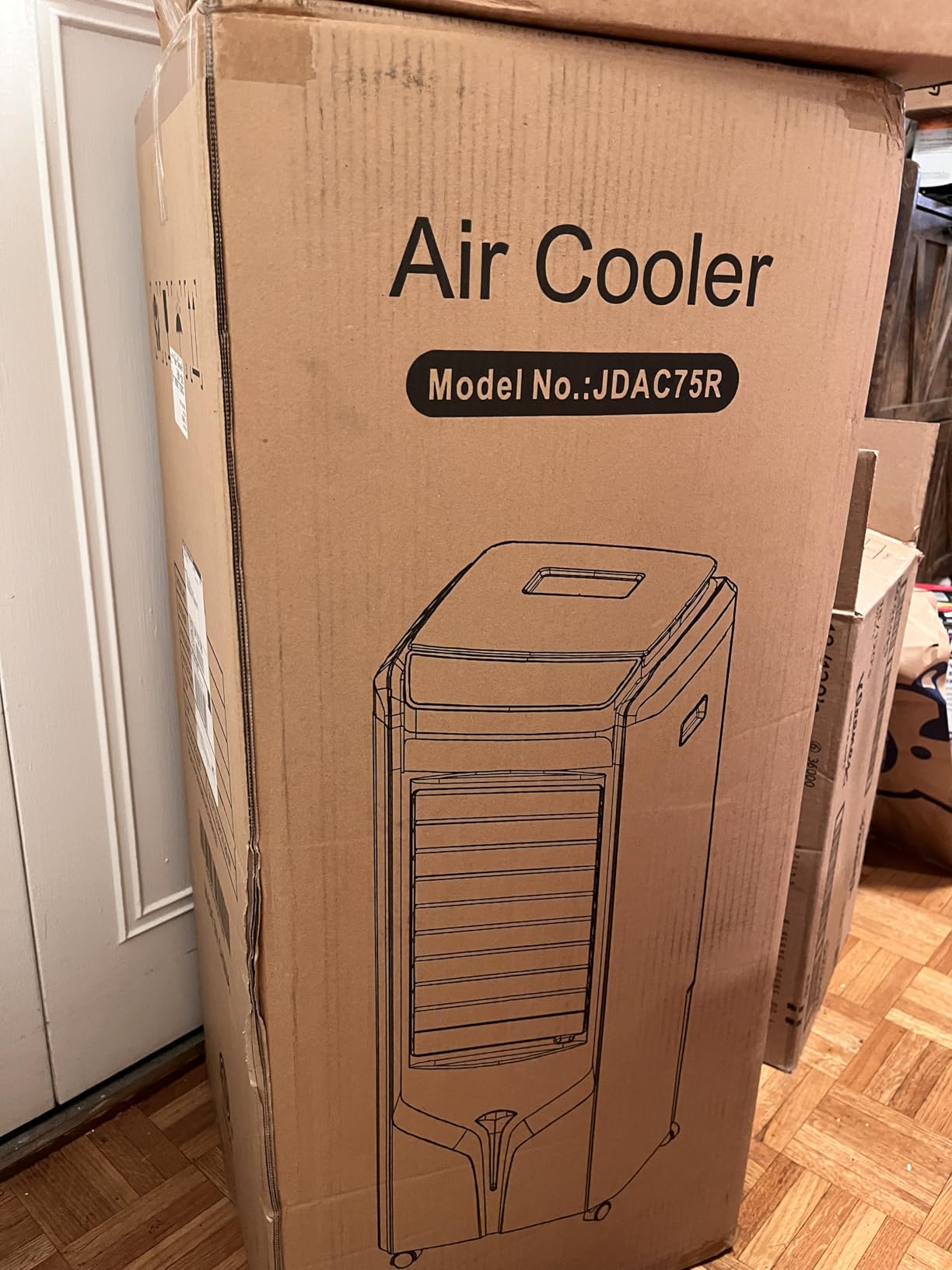 Uthfy 32 Inch Evaporative Air Cooler with 4 Ice Packs, 4 Modes and 3 Speeds, Swamp Cooler with 4.2 Gal Water Tank, 120 Oscillation, 12H Timer, Remote, White, Portable Air Conditioner for Bedroom, Office customer photo 2