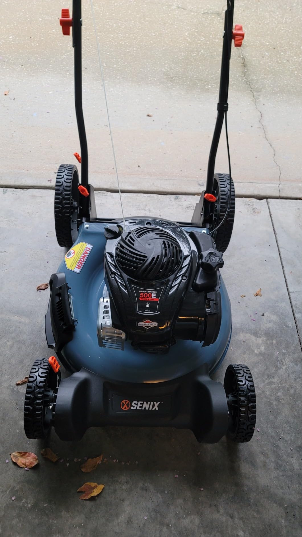 SENIX 22 Inch Walk Behind String Trimmer, 160cc 4-Cycle Engine Gas Brush Hog Mower with 14