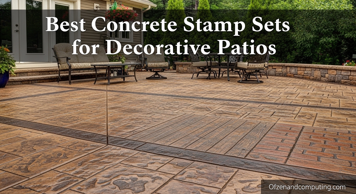 Best Concrete Stamp Sets for Decorative Patios