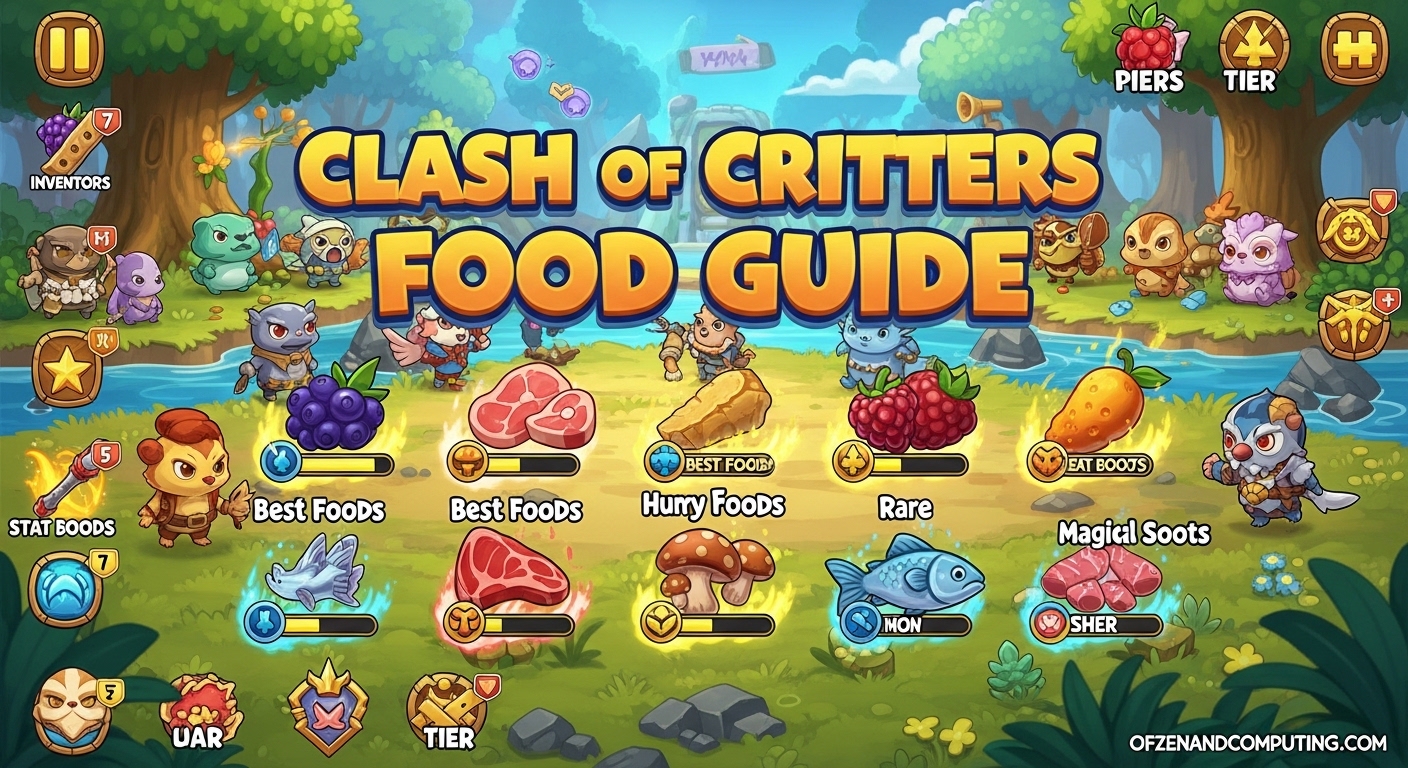 Clash of Critters Food Guide