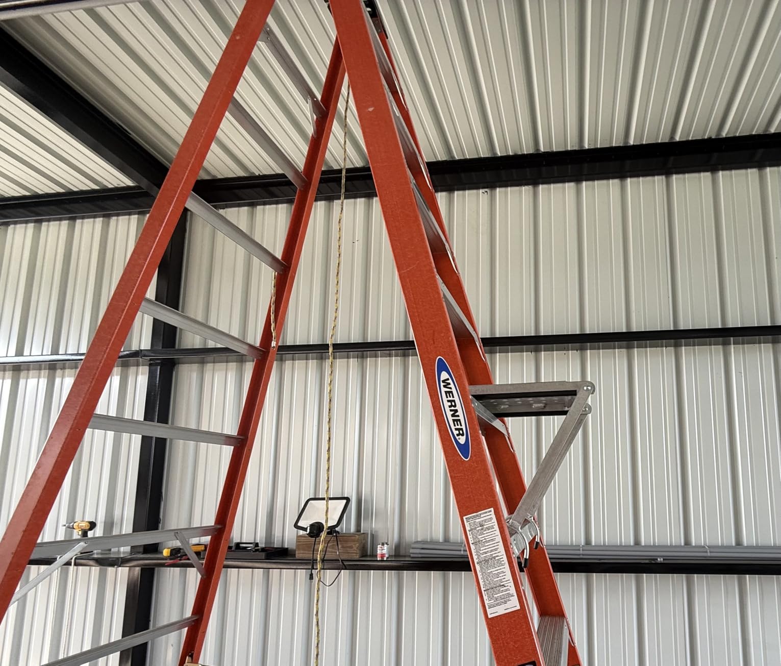 Little Giant Work Platform Ladder Stand-Off Accessory, Flat Standing Platform, Tool Tray, Anti-Fatigue, Fits Multi-Position Ladders, Rated up to 375 lbs., 10104 customer photo 1