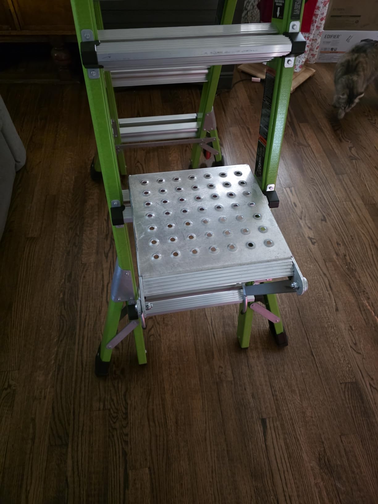 Little Giant Work Platform Ladder Stand-Off Accessory, Flat Standing Platform, Tool Tray, Anti-Fatigue, Fits Multi-Position Ladders, Rated up to 375 lbs., 10104 customer photo 2