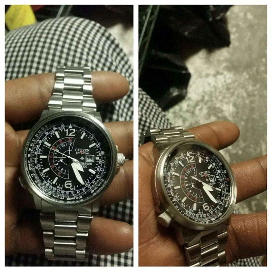 Men's Eco-Drive Promaster Nighthawk 42mm Stainless Steel BJ7000-52E customer photo 1